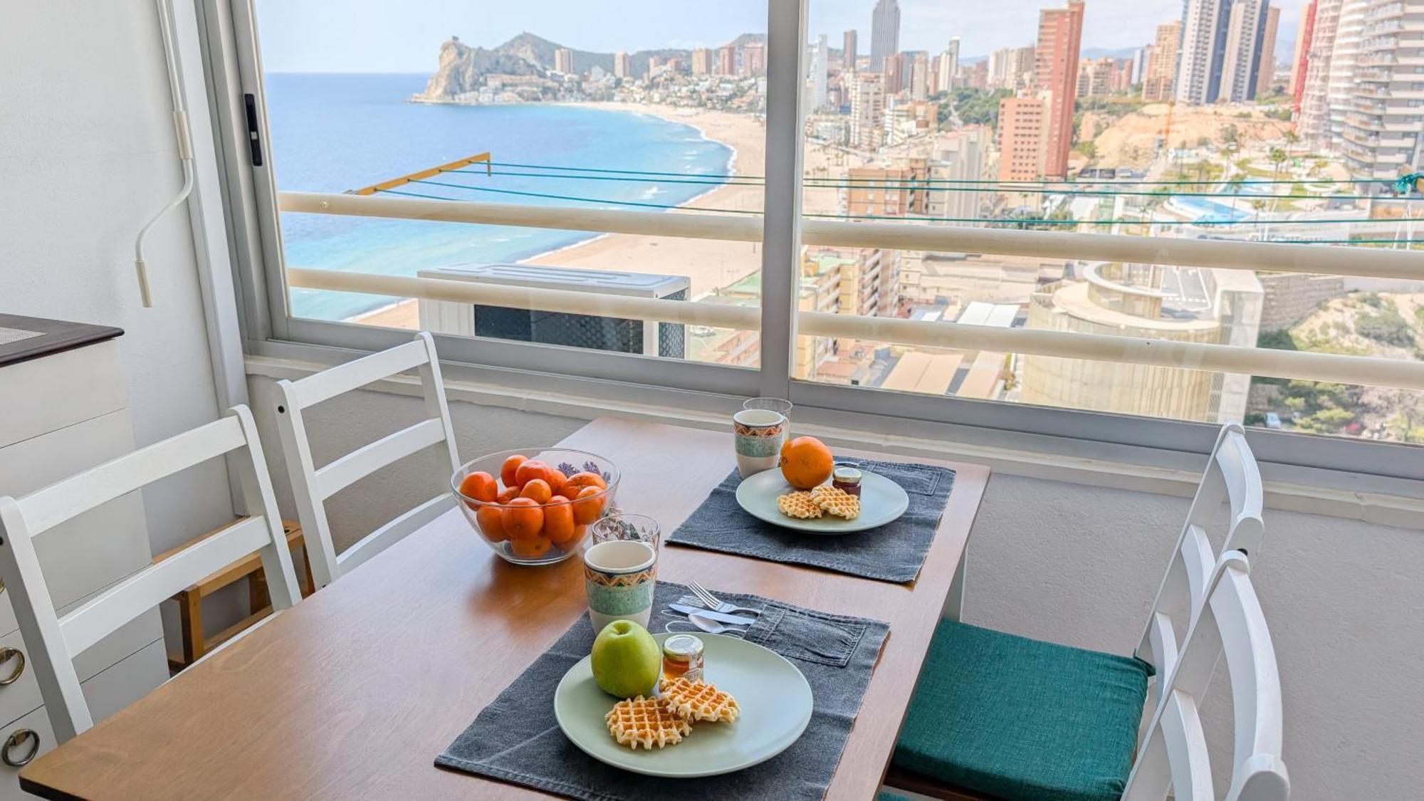 Pintor Sorolla Sea Front Apartment بينايدورم المظهر الخارجي الصورة